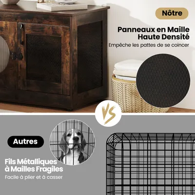 Meuble multifonctionnel pour chat Giantex, double porte, adapté aux animaux