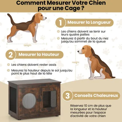 Meuble multifonctionnel pour chat Giantex, double porte, adapté aux animaux