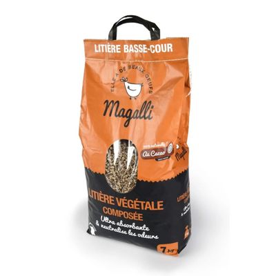 MAGALLI - Magalli Litière Végétale Composée Cacao - Hygiène Naturelle
