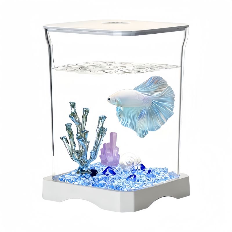 FurryFusion Aquarium de bureau pour poissons Betta