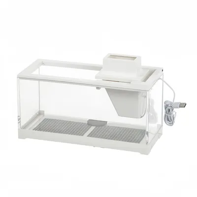 FurryFusion Aquarium de bureau à eau circulante FurryFusion Aquarium de bureau à eau circulante