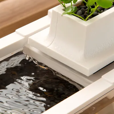 FurryFusion Aquarium de bureau à eau circulante