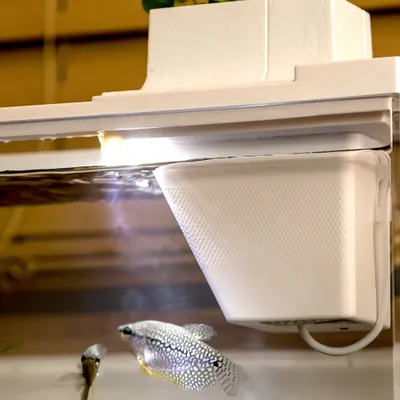 FurryFusion Aquarium de bureau à eau circulante