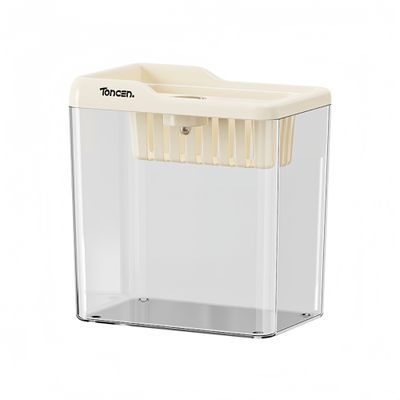 FurryFusion Aquarium de bureau en plastique transparent