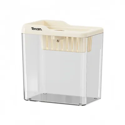 FurryFusion Aquarium de bureau en plastique transparent FurryFusion Aquarium de bureau en plastique transparent