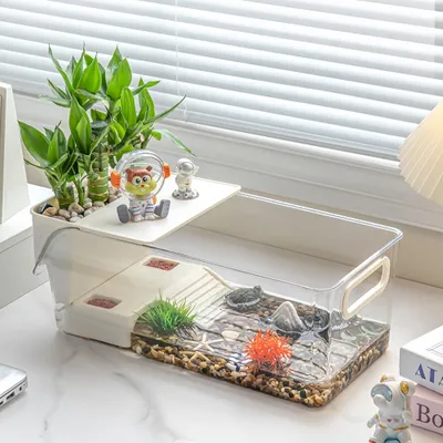 FurryFusion Aquarium de bureau pour tortues