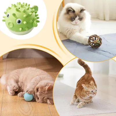 PetTribes Jouet à Lècher et Mâcher Adhésif pour Chat Vert