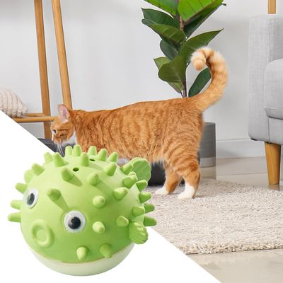 PetTribes Jouet à Lècher et Mâcher Adhésif pour Chat Vert