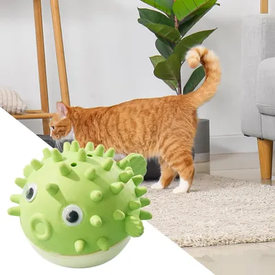 PetTribes Jouet à Lècher et Mâcher Adhésif pour Chat Vert