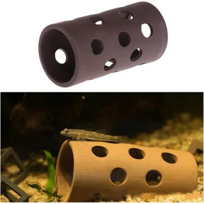 PetTribes Grotte en Céramique Naturelle pour Aquarium