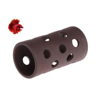 PetTribes Grotte en Céramique Naturelle pour Aquarium