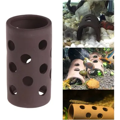PetTribes Grotte en Céramique Naturelle pour Aquarium