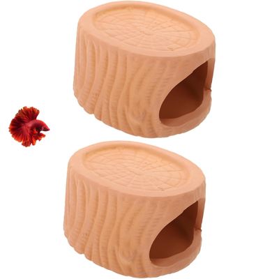 PetTribes 2 Grottes en Céramique - Décoration et Cachette Aquarium