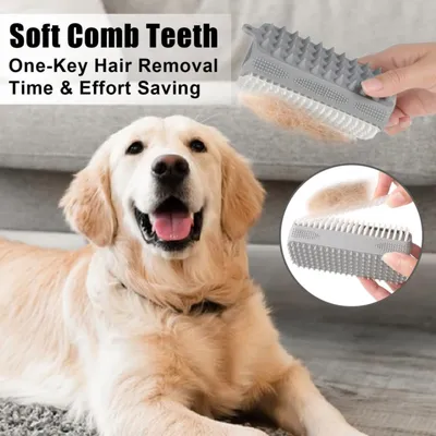 PetTribes Brosse 3-en-1 pour chien et chat - Nettoyage