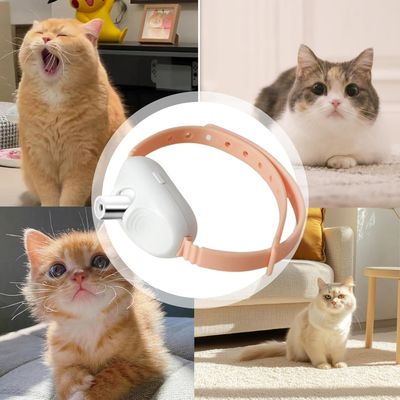 PetTribes Smart Collar : Jouet Laser Auto pour Chat Rose