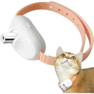 PetTribes Smart Collar : Jouet Laser Auto pour Chat Rose