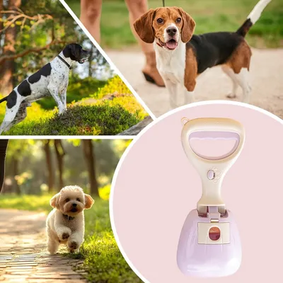PetTribes Collecteur Portable pour Déjections Canines Violet