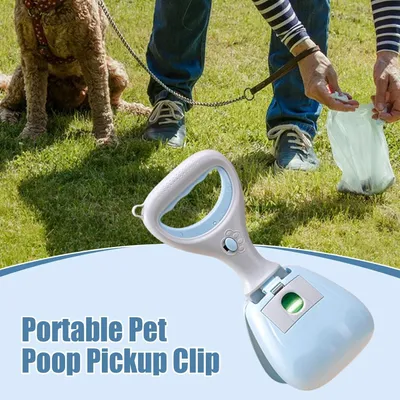 PetTribes Collecteur Portable pour Déjections Canines Bleu