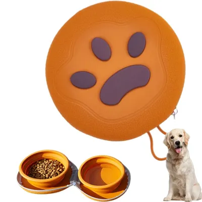 PetTribes Gamelle pliable et portable pour animaux - Silicone sans BPA