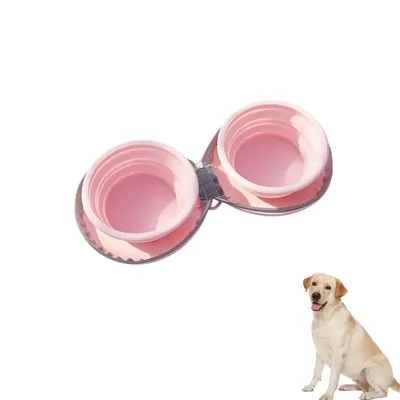 PetTribes Comedero plegable y portátil para mascotas - Silicona sin BPA