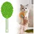 PetTribes Brosse Douce pour Chats à Poils Longs - Nettoyage Facile, Vert