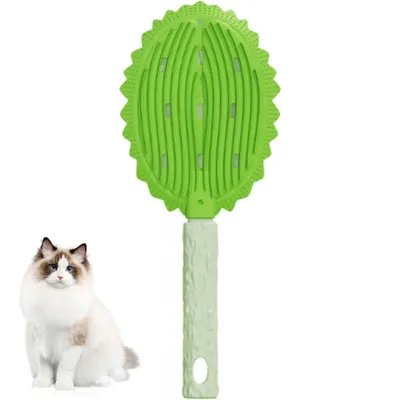 PetTribes Brosse Douce pour Chats à Poils Longs - Nettoyage Facile,Jaune