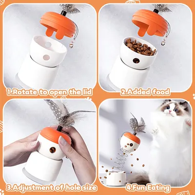 PetTribes Jouet Distributeur de Friandises pour Chats et Chiens
