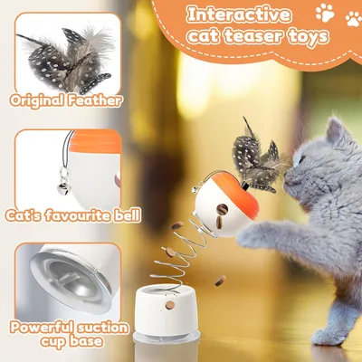 PetTribes Jouet Distributeur de Friandises pour Chats et Chiens