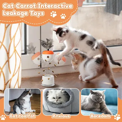 PetTribes Jouet Distributeur de Friandises pour Chats et Chiens