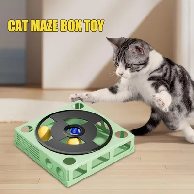PetTribes Jouet Puzzle pour Chat Intelligent - Labyrinthe