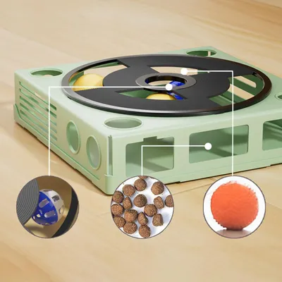 PetTribes Jouet Puzzle pour Chat Intelligent - Labyrinthe