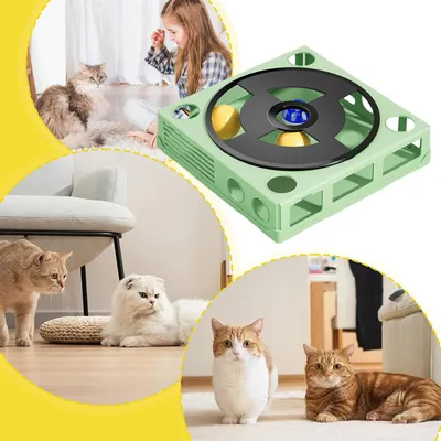 PetTribes Jouet Puzzle pour Chat Intelligent - Labyrinthe