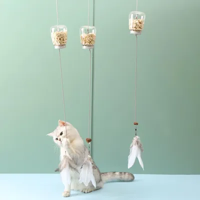 PetTribes Jouet Distribue-Nourriture Interactif pour Chien et Chat