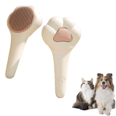PetTribes Brosse Auto-Nettoyante pour Tous Poils - Chat et Chien