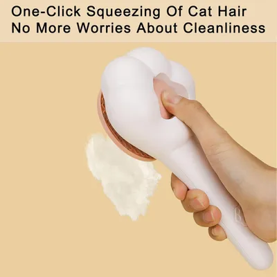 PetTribes Brosse Auto-Nettoyante pour Tous Poils - Chat et Chien