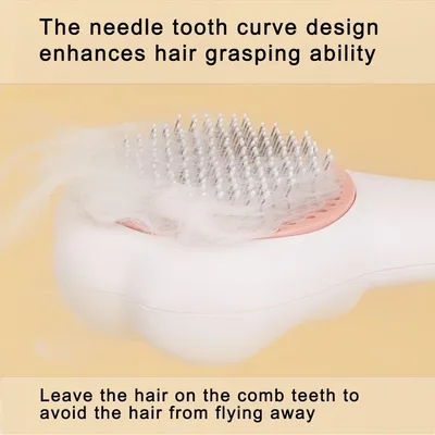 PetTribes Brosse Auto-Nettoyante pour Tous Poils - Chat et Chien