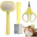 PetTribes Brosse Démêlante et Coupe-Griffes 3-en-1 pour Chats et Chiens