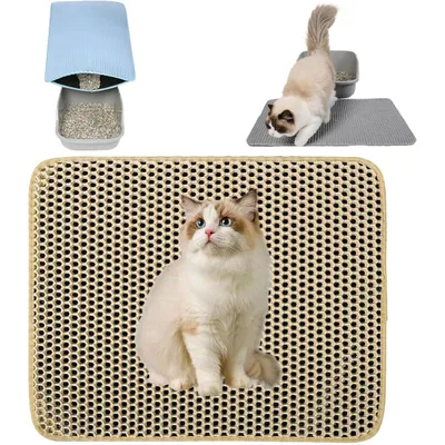 PetTribes Tapi de Litière Imperméable - Antidérapant et Lavable pour Chat PetTribes Tapi de Litière Imperméable - Antidérapant et Lavable pour Chat