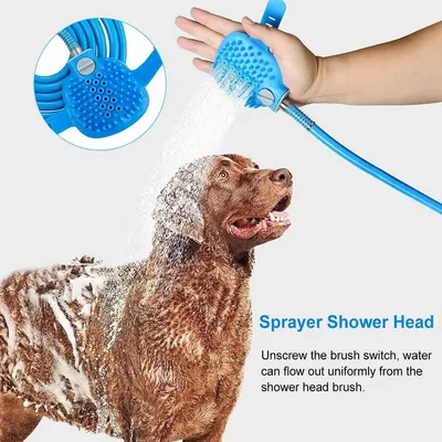 PetTribes Pomme de Douche Massante pour Chien - Intérieur/Extérieur