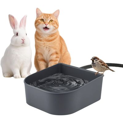 PetTribes Bol d'Eau Chauffant Anti-Gel - 1L pour Chats et Petits Animaux