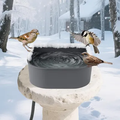 PetTribes Bol d'Eau Chauffant Anti-Gel - 1L pour Chats et Petits Animaux