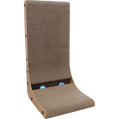 jeux à griffer Hugo Brun 27x31x56 cm pour chat