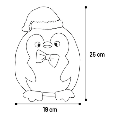 peluche Pingouin Bollo Noel Noir 25 cm H jeux pour chien