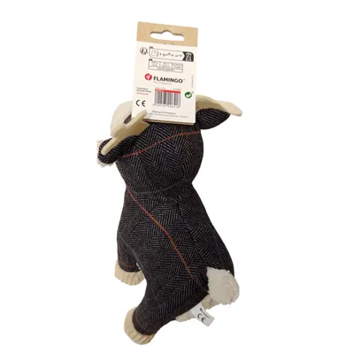 Flamingo - Caribou Araceli Gris Noel 30 cm H Jouet pour chien