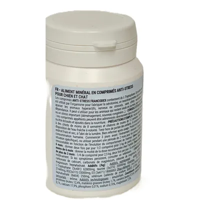 Francodex - Anti-Stress 75 Comprimés Pour Chiens et Chats
