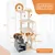 Giantex Arbre a Chat 5 Niveaux 160CM,Griffoirs en Forme d'Etoile de Lune