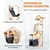 Giantex Arbre a Chat 5 Niveaux 160CM,Griffoirs en Forme d'Etoile de Lune