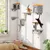 Giantex Arbre à Chat Mural avec Hamac , 2 Griffoirs, 2 Plateformes, 3 Tapis