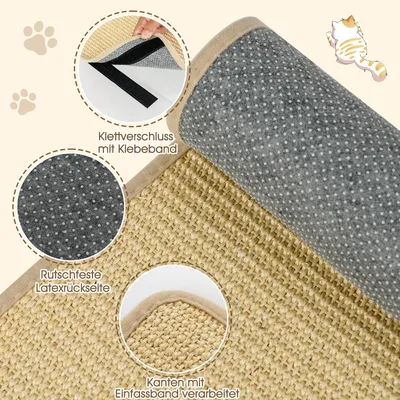 Giantex 2 Kratzbaum für Katzen, 80 x 50 cm, Oberfläche aus Sisal Giantex 2 Kratzbaum für Katzen, 80 x 50 cm, Oberfläche aus Sisal
