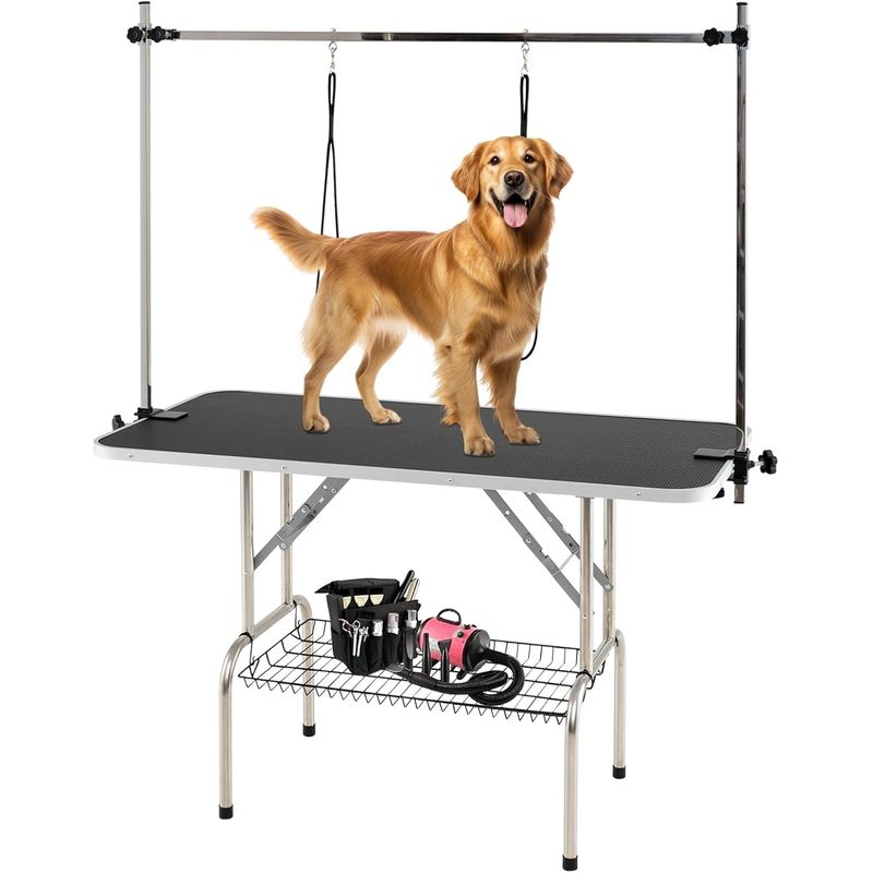 Giantex Table Toilettage pour Chiens Hauteur Réglable 150 kg